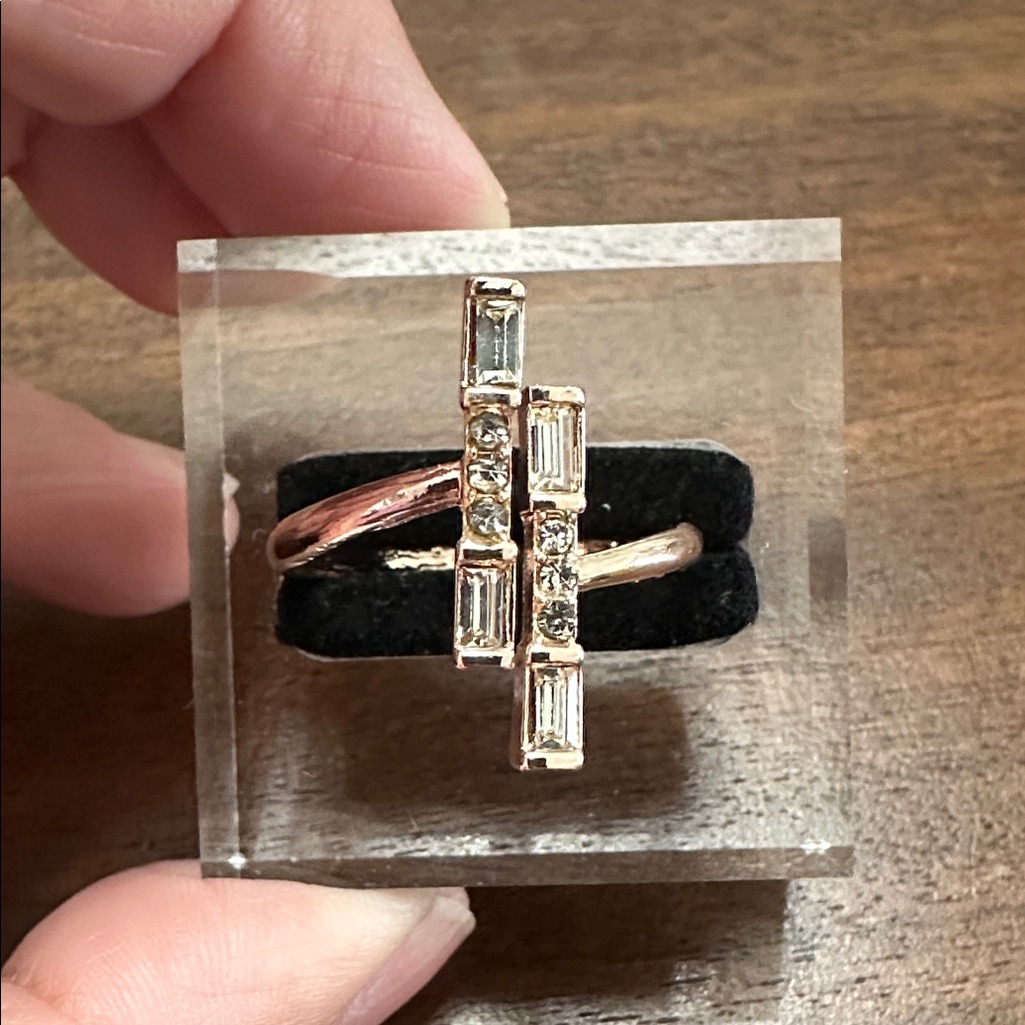 Rose Gold And Baguette Ring